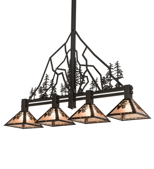 Meyda 60" Long Tall Pines 4 Light Island Pendant 195324