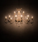 Meyda 62" Long Windsor 14 Light Oblong Chandelier- 195401