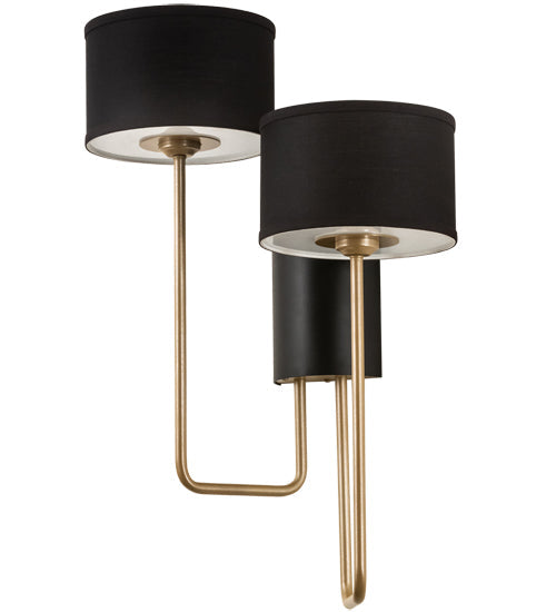 Meyda 17" Wide Cilindro Duet Wall Sconce- 195611