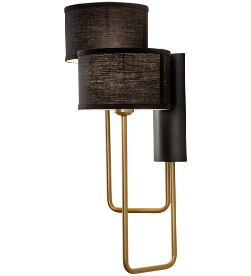 Meyda 17" Wide Cilindro Duet Wall Sconce- 195611