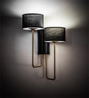 Meyda 17" Wide Cilindro Duet Wall Sconce- 195611