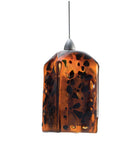 Meyda 4"Sq Metro Fusion The Rock Draped Mini Pendant 19563