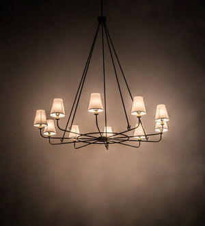 Meyda 72" Wide Brach Ring 10 LT Chandelier 196031