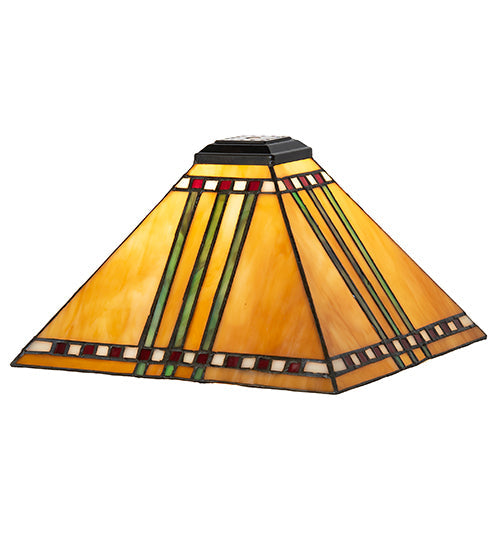 Meyda 10" Square Prairie Corn Shade '19704