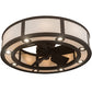 Meyda 45" Wide Smythe Craftsman Chandel-Air- 197676