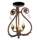 Meyda 12" Wide Antonia 3 Light Chandelier- 199249