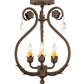Meyda 12" Wide Antonia 3 Light Chandelier- 199249