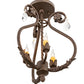 Meyda 12" Wide Antonia 3 Light Chandelier- 199249