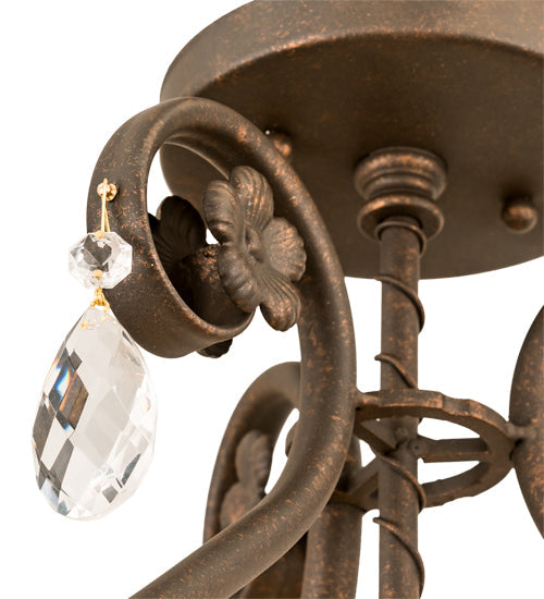 Meyda 12" Wide Antonia 3 Light Chandelier- 199249