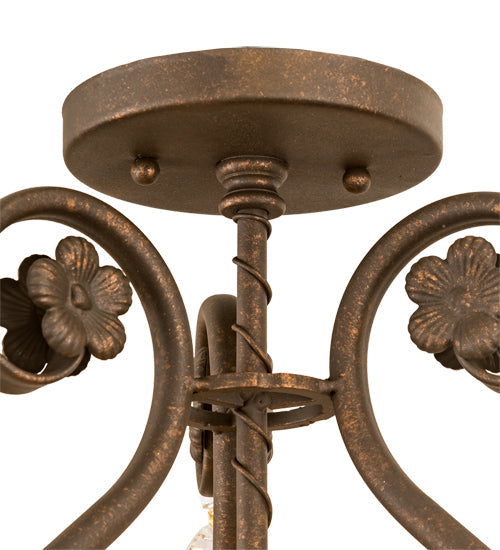 Meyda 12" Wide Antonia 3 Light Chandelier- 199249