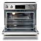 Thor Kitchen 2-Piece Appliance Package - 36-Inch Electric Range with Tilt Panel and Pro-Style Wall Mount Hood in Stainless Steel