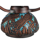 Meyda 17"H Tiffany Dragonfly Mosaic Table Base '20039