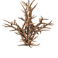 Meyda 59" Wide Antlers Elk 8 Light Chandelier- 200435