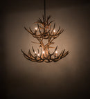 Meyda 42" Wide Antlers Mule Deer 12 Light Chandelier- 200463