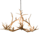 Meyda 66.5" Long Antlers Elk 10 Light Oblong Chandelier- 200467