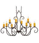 Meyda 48" Wide Clifton 10 Light Oblong Chandelier 200731
