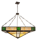 Meyda 48"Sq Bungalow Rose Inverted Pendant 20118