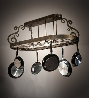 Meyda 48" Long Neo 4 Light Pot Rack 202031