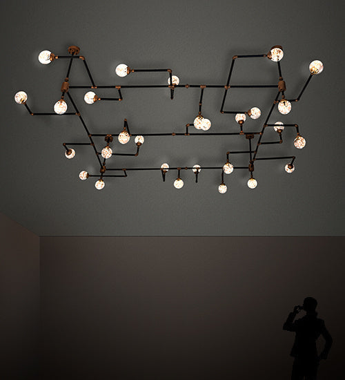 Meyda 160" Long PipeDream 28 Light Chandelier 202059