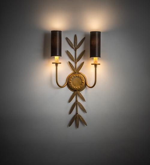 Meyda 11" Wide Sunflower 2 Light Wall Sconce 203624