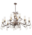 Meyda 62" Long Windsor 14 Light Oblong Chandelier- 203867