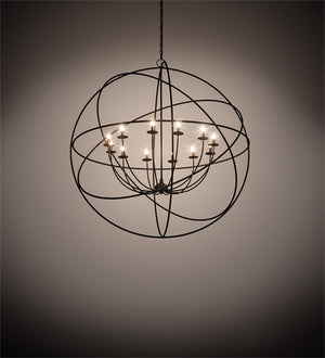 Meyda 54" Wide Atom Enerjisi 12 Light Chandelier 204082