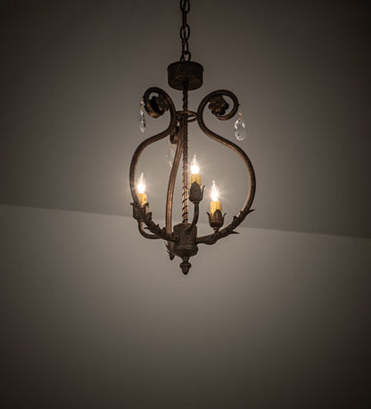 Meyda 12" Wide Antonia 3 Light Chandelier- 204679