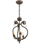 Meyda 12" Wide Antonia 3 Light Chandelier- 204679