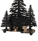 Meyda 14" GRZ BEAR/3TREE BASE BK 20498