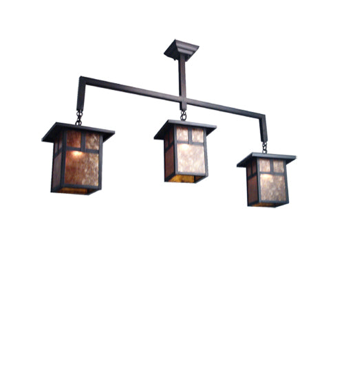 Meyda 39"L Hyde Park T Mission 3 LT Island Pendant 20683