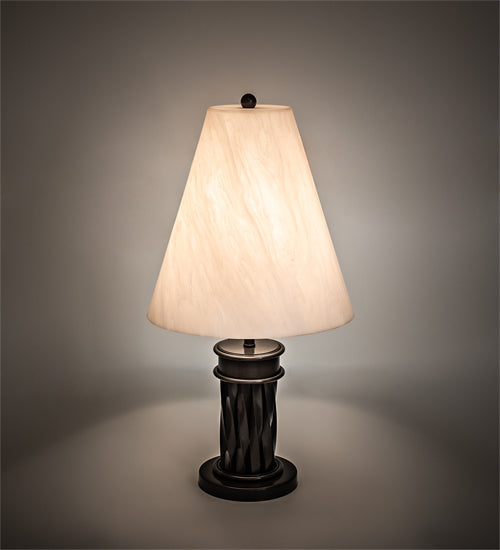 Meyda 10" Wide Cone Mosset Table Lamp
