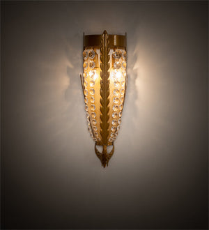 Meyda 6" Wide Chrisanne Crystal Wall Sconce- 211949