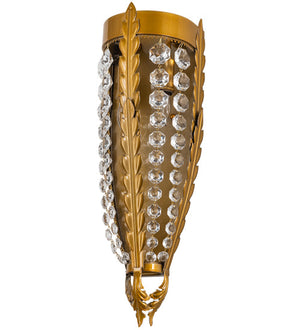 Meyda 6" Wide Chrisanne Crystal Wall Sconce- 211949