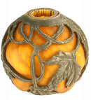 Meyda 4.75" Wide Castle Rose Orb Shade '21237