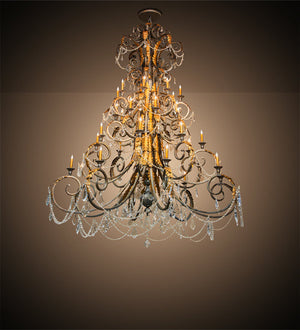 Meyda 78" Wide Serratina 32 Light Chandelier '213272