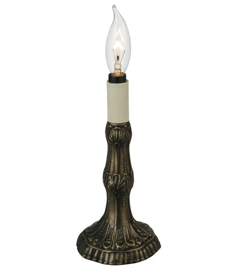 Meyda 10"H Fabric & Fringe Roses Mini Lamp '131721