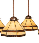 Meyda 27" Wide Middleton Art Glass Ceiling Medallion 4 Light Pendant- 213752