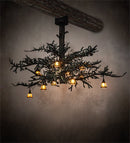 Meyda 110" Long Pine Branch 10 Light Chandelier '214347
