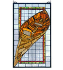 Meyda 15" Wide X 25" High Guideboat Stained Glass Window '21439
