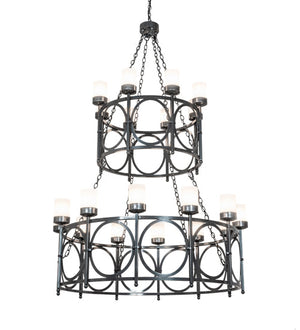 Meyda 54" Wide Porta 20 Light Two Tier Chandelier '214838