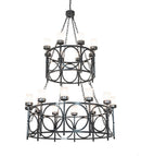 Meyda 54" Wide Porta 20 Light Two Tier Chandelier '214838