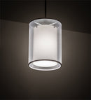 Meyda 8" Wide Cilindro Textrene Pendant '216019