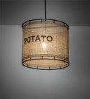 Meyda 16" Wide Empire Potato Sack Pendant '216780