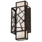 Meyda 8" Wide Quadrato Rich Umador Wall Sconce- 217647