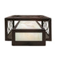 Meyda 8" Wide Quadrato Rich Umador Wall Sconce- 217647