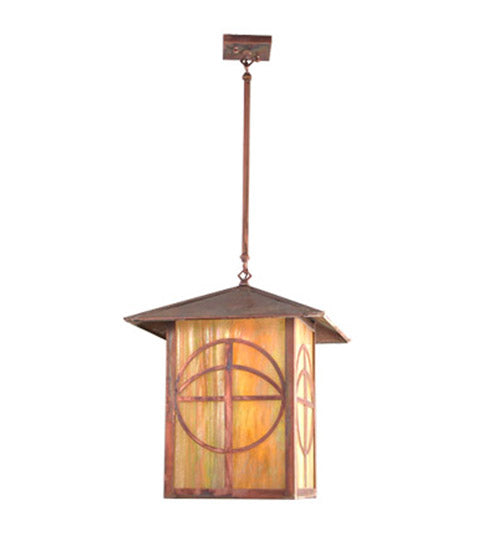 Meyda 16" Square Seneca Circle Cross Lantern Pendant '21917