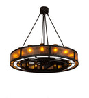 Meyda 48" Wide Smythe Craftsman 16 Light Chandel-Air- 219425