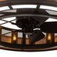 Meyda 48" Wide Smythe Craftsman 16 Light Chandel-Air- 219425