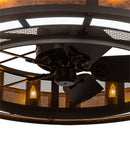 Meyda 48" Wide Smythe Craftsman 16 Light Chandel-Air- 219425