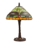 Meyda 17" High Dragonfly W/Twisted Fly Mosaic Base Table Lamp- 220523